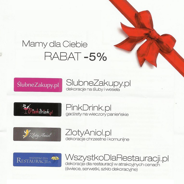 Rabat 5% na zakupy od PinkDrink.pl