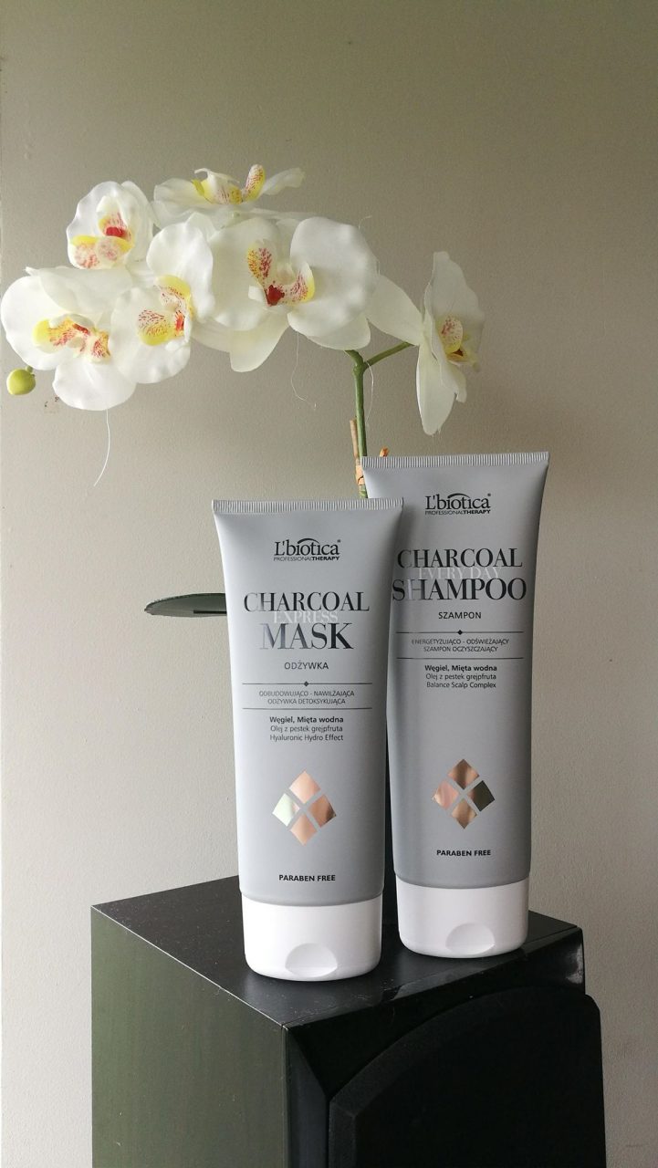 L’Biotica Charcoal – szampon i maska do włosów